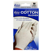 Thumbnail for Cara 100% Cotton Gloves Hypoallergenic - Medium Sizes