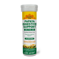 Thumbnail for PAPAYA DIGESTIVE SUPPORT - ON THE GO, PINEAPPLE PAPAYA FLAVOR