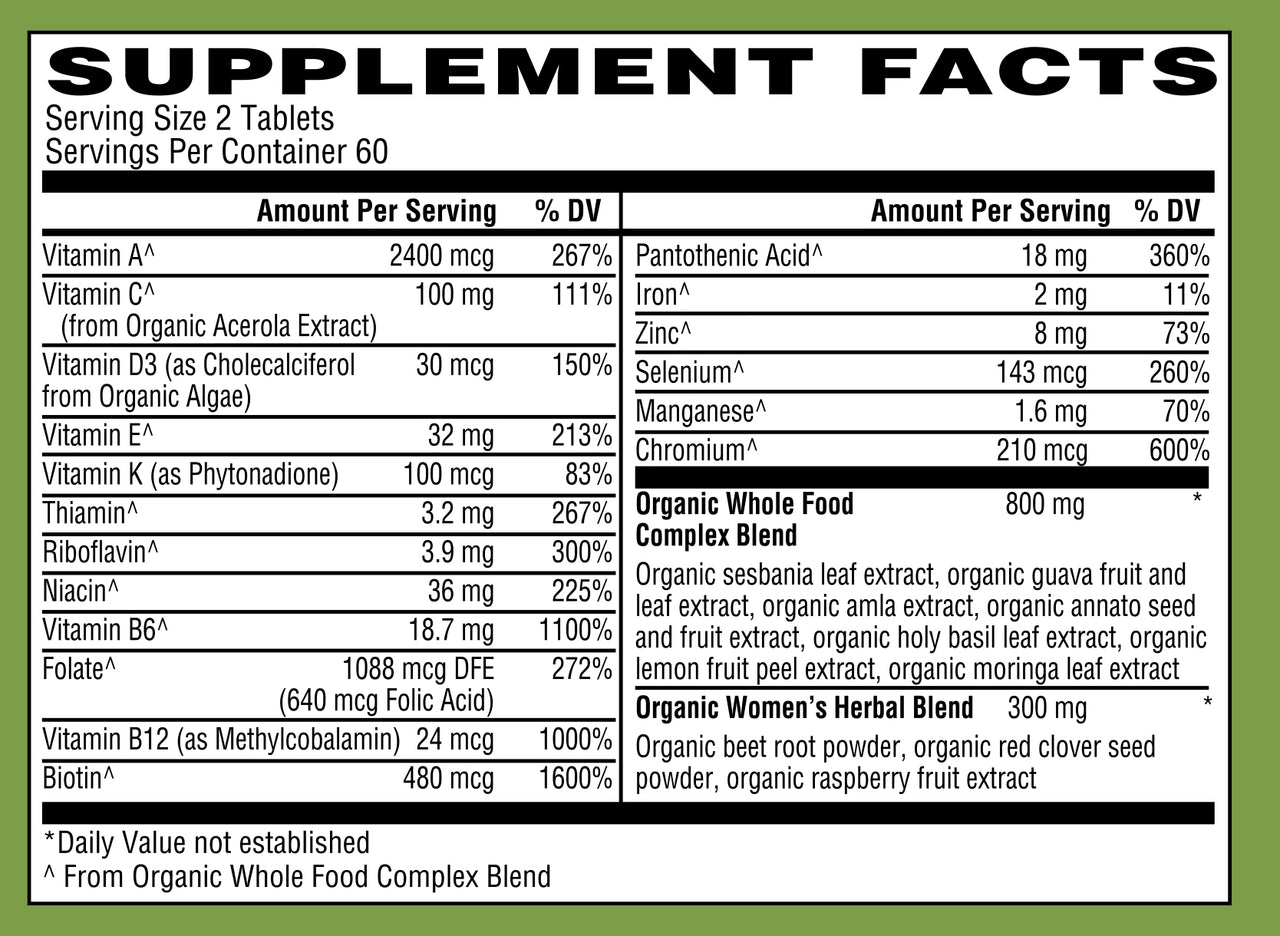 Organic Womens Multi 40+