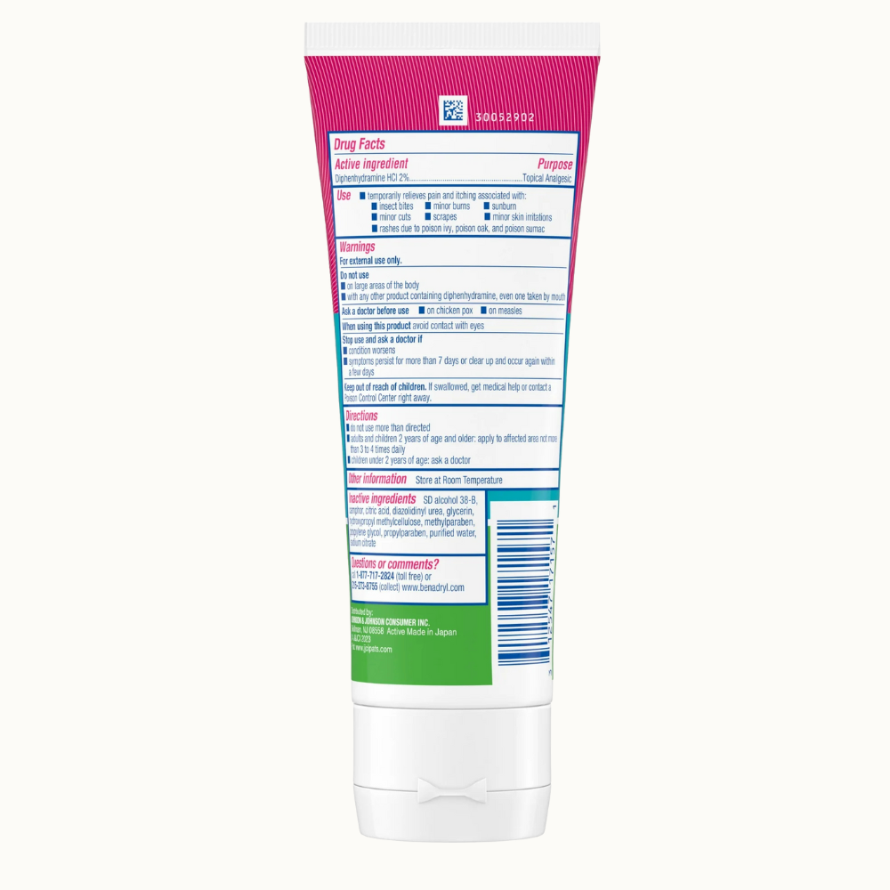 BENADRYL Itch Stopping Gel Extra Strength Topical Analgesic Gel for Itchy Skin