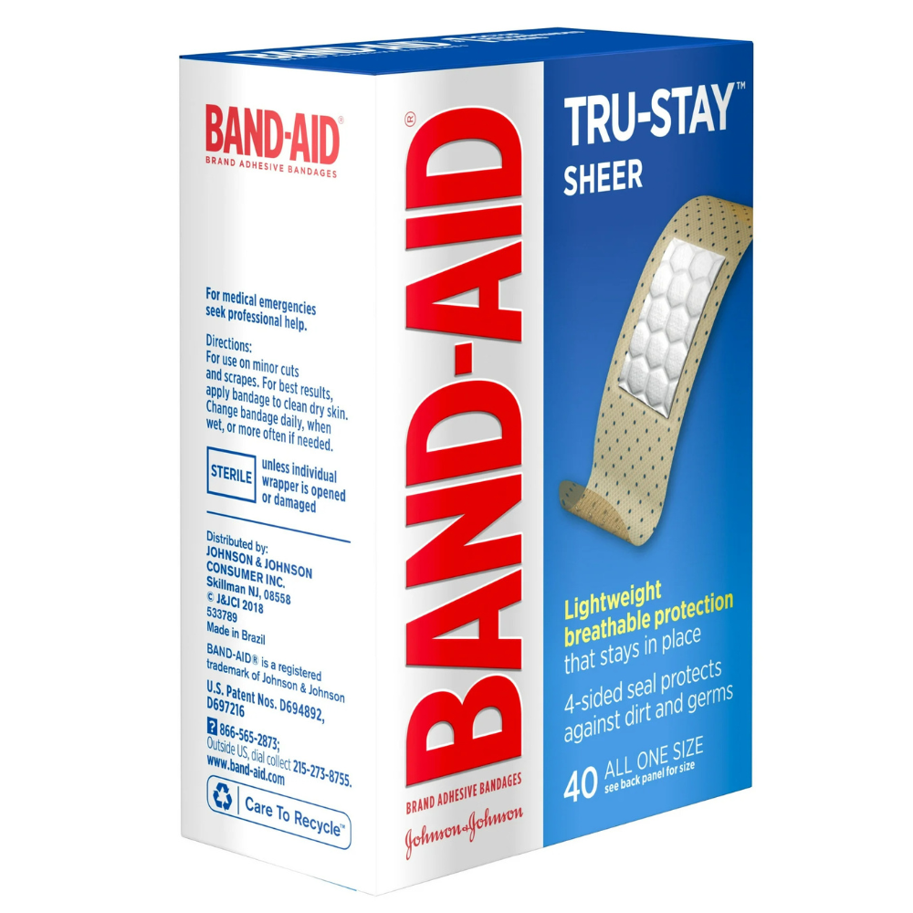 BAND-AID Brand TRU-STAY Sheer Adhesive Bandages