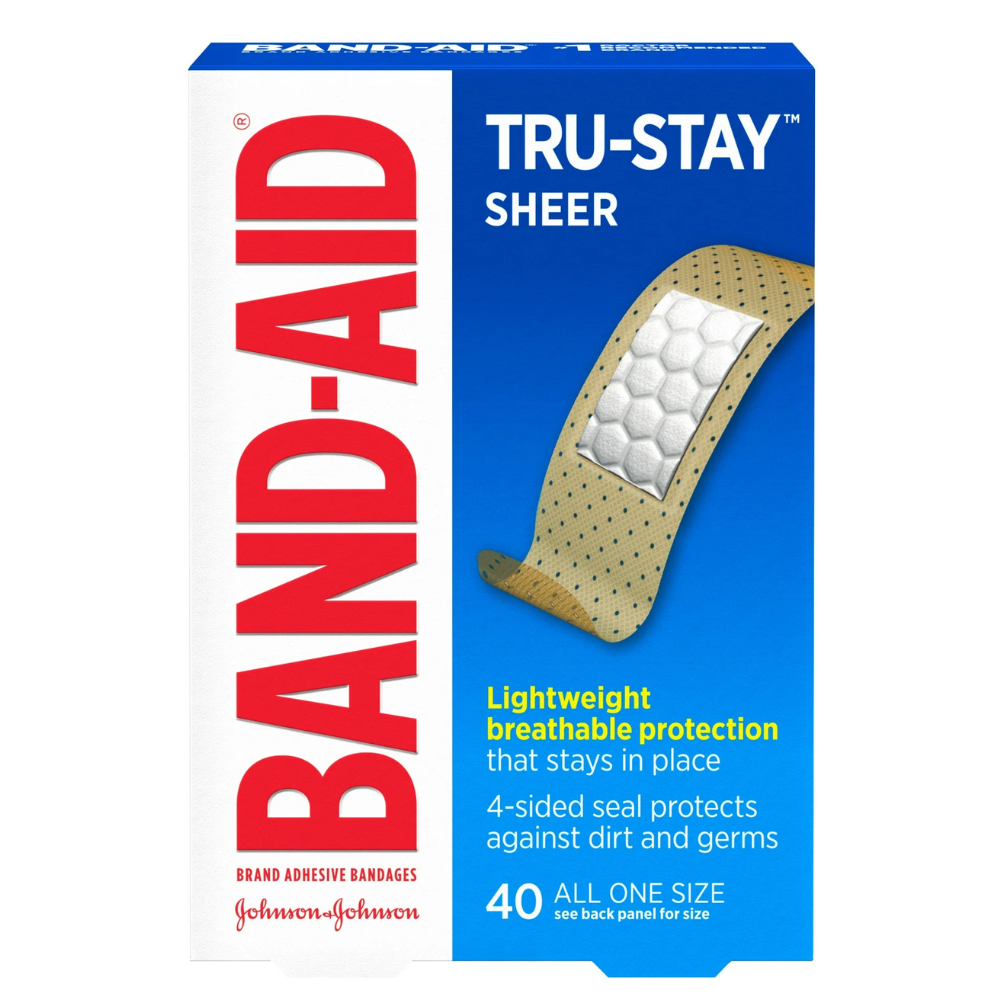 BAND-AID Brand TRU-STAY Sheer Adhesive Bandages