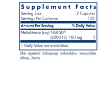 Thumbnail for Nattokinase 50 mg NSK-SD 1000 Fibrinolytic Units