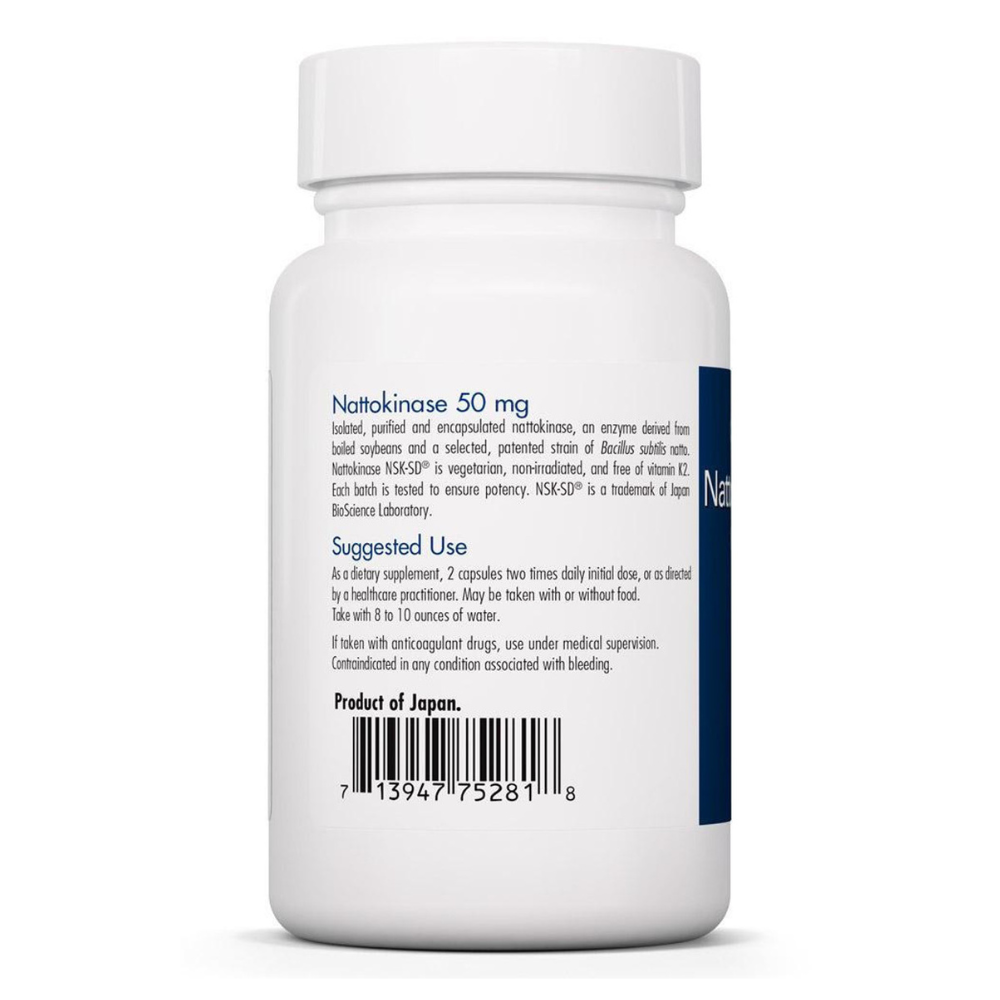 Nattokinase 50 mg NSK-SD 1000 Fibrinolytic Units