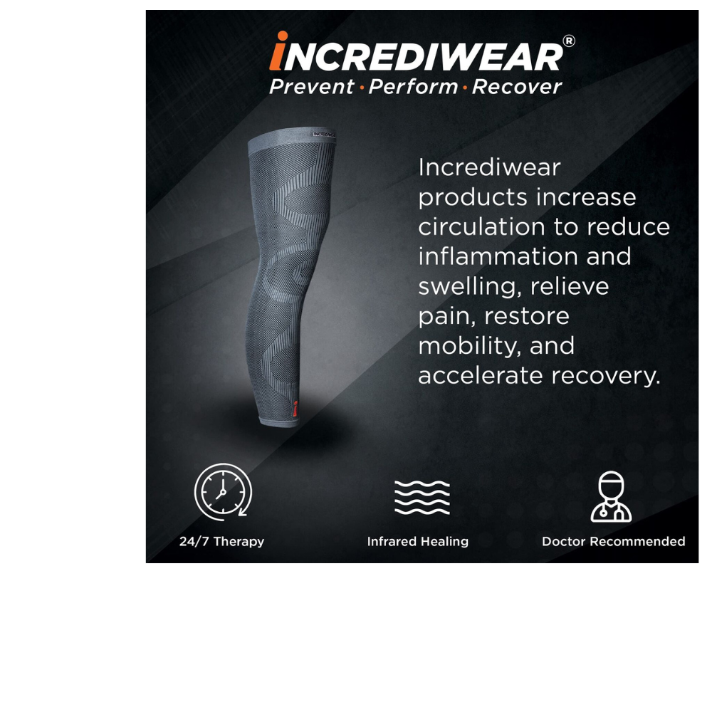 Incrediwear Canada Leg Sleeve - Charcoal  NU MARKET - Supplements l Health  l Wellness