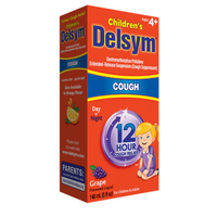 Thumbnail for Delsym 12 Hour Grape Flavored Children’s Cough Liquid