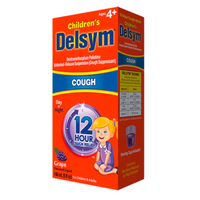 Thumbnail for Delsym 12 Hour Grape Flavored Children’s Cough Liquid
