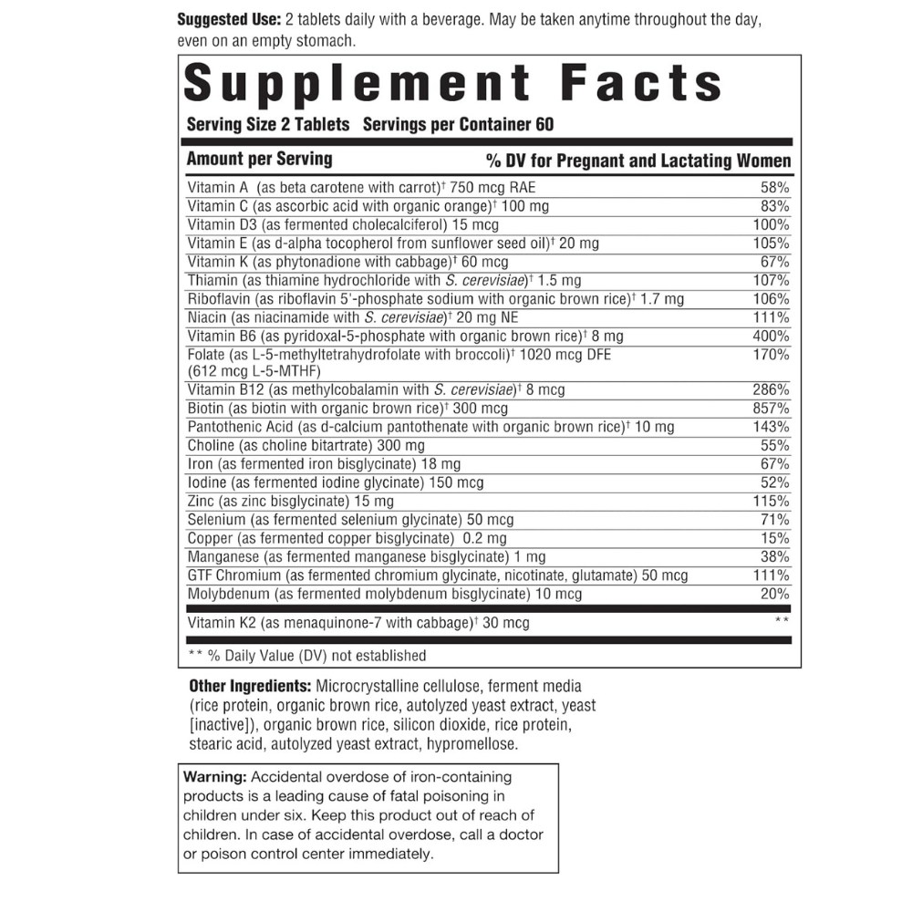 INNATE Response Formulas Baby & Me Multivitamin