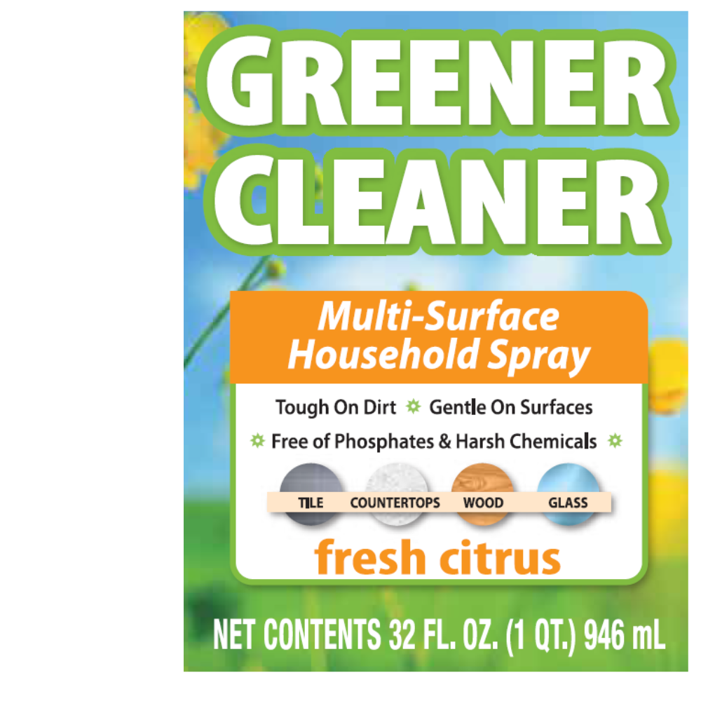 Greener Cleaner Multi-Surface Household Spray - Fresh Citrus