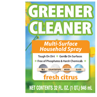 Thumbnail for Greener Cleaner Multi-Surface Household Spray - Fresh Citrus