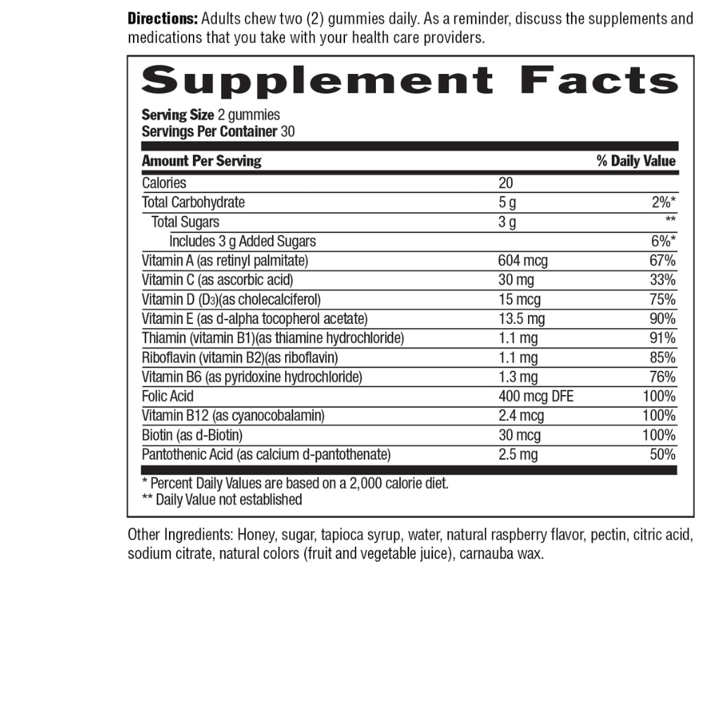 Adult Multivitamin Honey Gummies