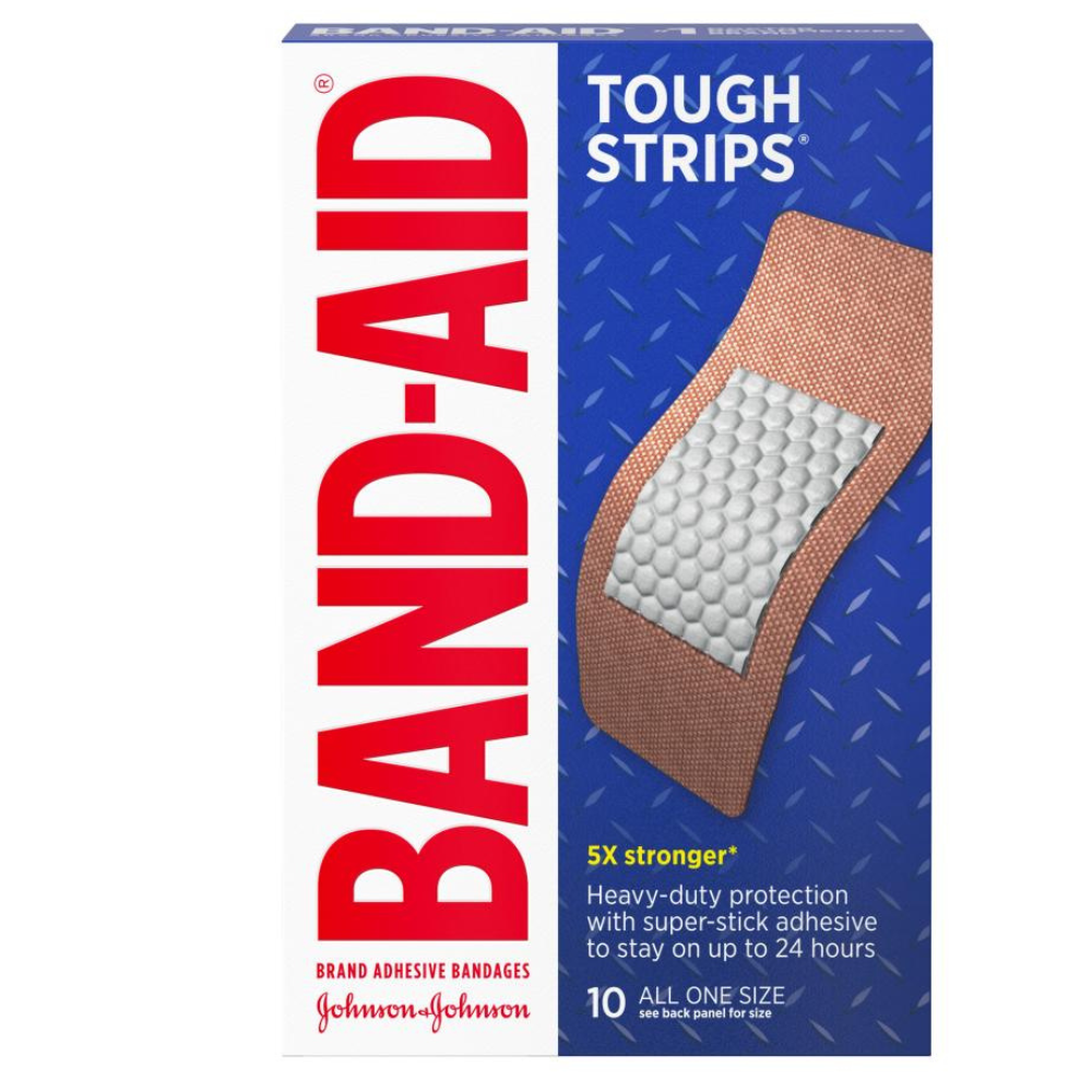 BAND-AID Brand TOUGH STRIPS Adhesive Bandages