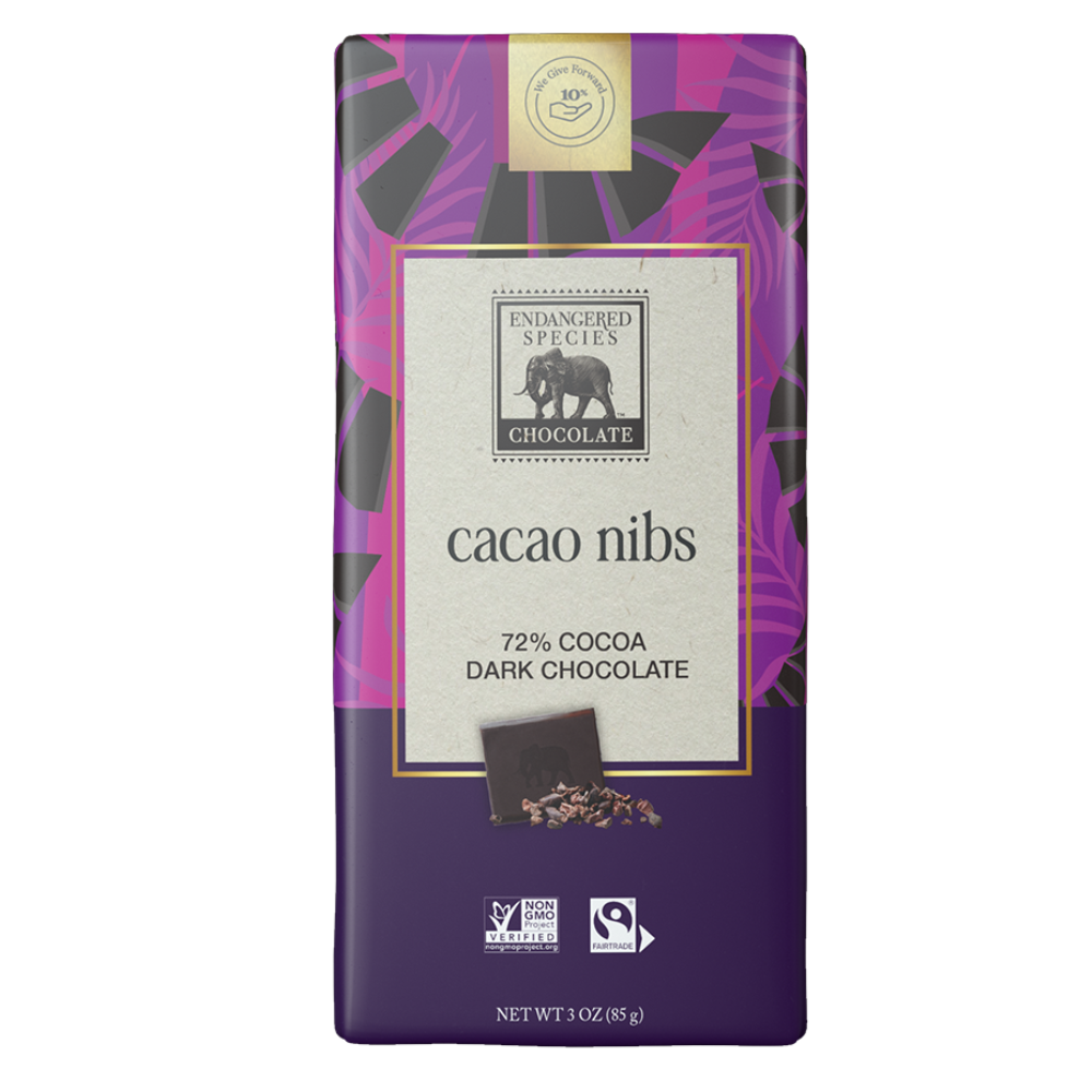 Cacao Nibs + 72% Dark Chocolate