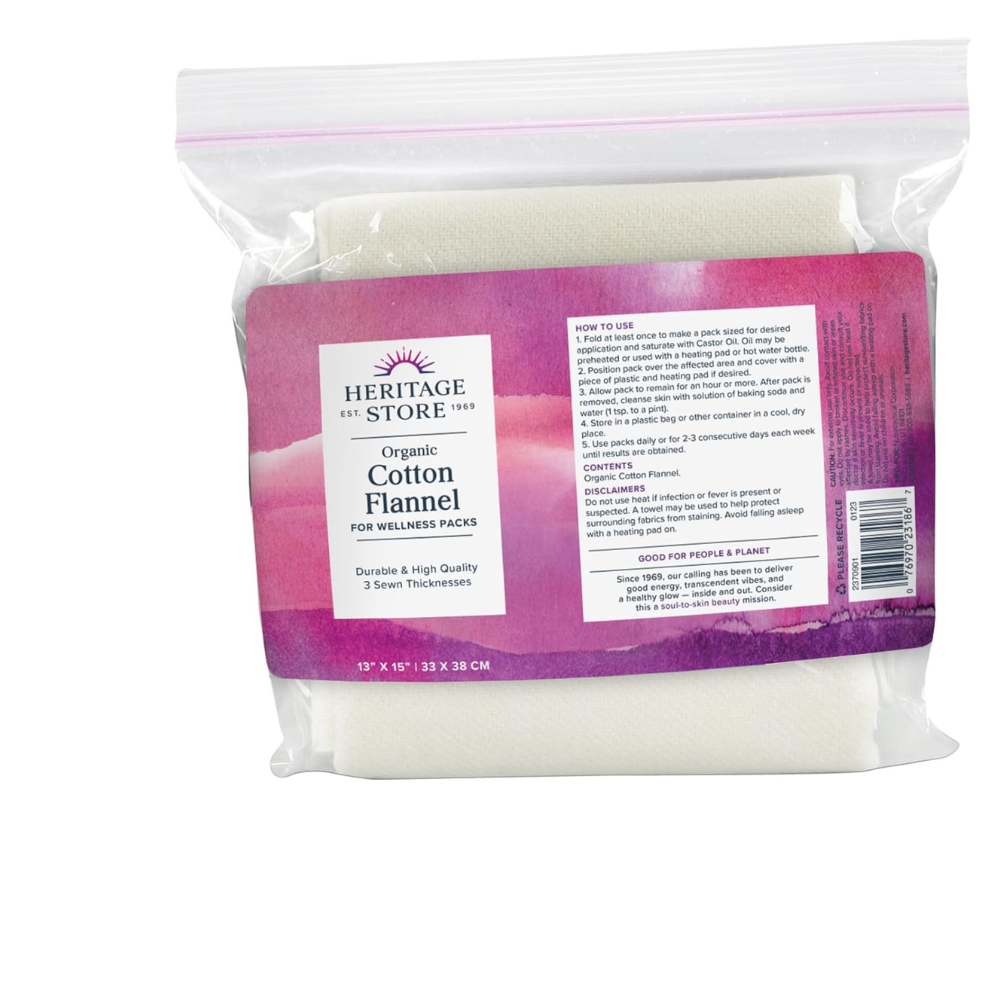 Cotton Flannel, Organic 13'' x 15''