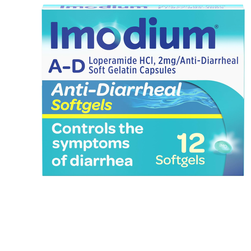 IMODIUM A-D Medicamento Antidiarreico Cápsulas Blandas con 2mg de Loperamida HCl