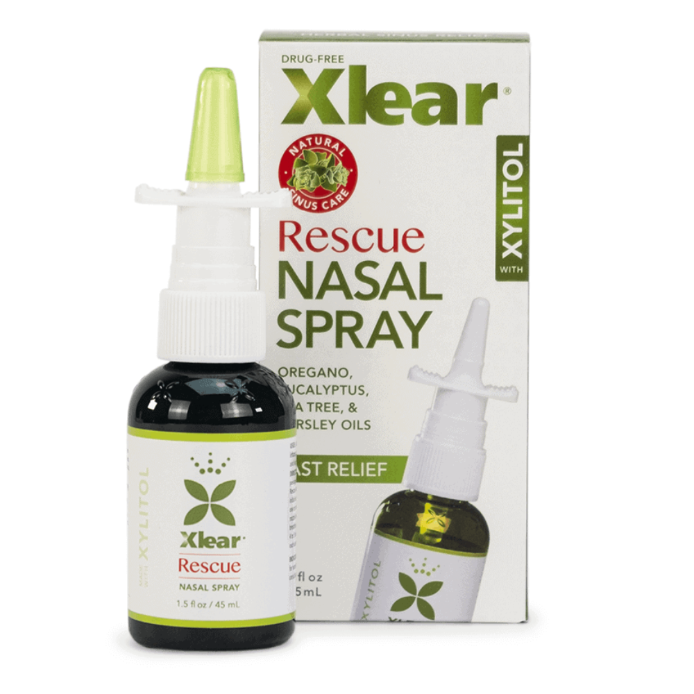 Rescue Xylitol and Saline Nasal Spray with Essential Oils