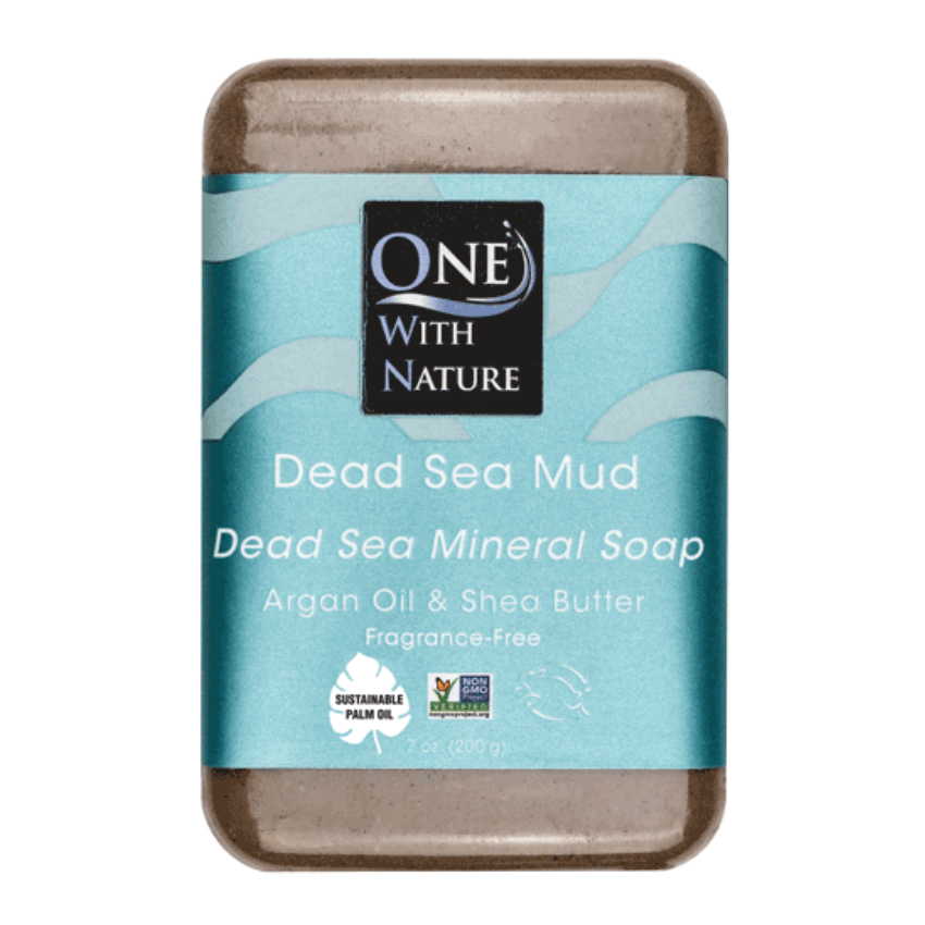 Dead Sea Mineral Mud Soap with Argan Oil & Shea Butter , 7 oz