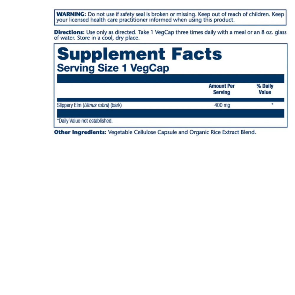 Slippery Elm Bark 400mg