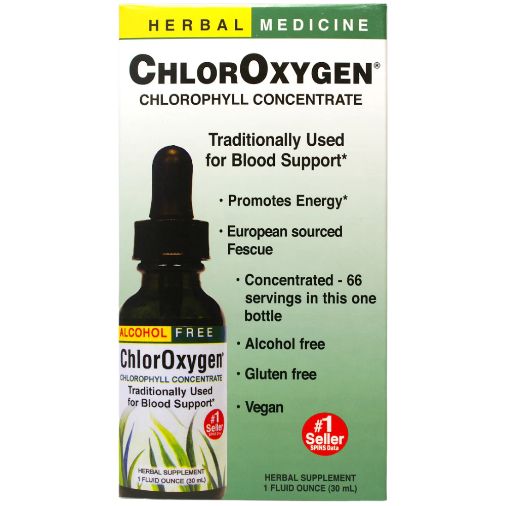 ChlorOxygen Chlorophyll Concentrate Alcohol Free Liquid Extract