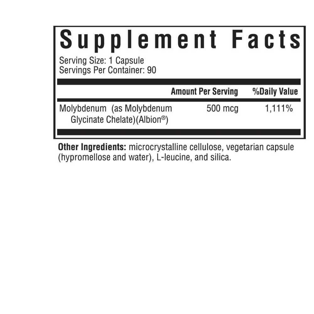 Molybdenum 500 mcg