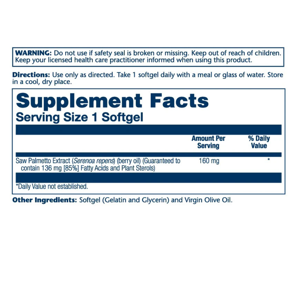 Saw Palmetto Berry Extract 160mg