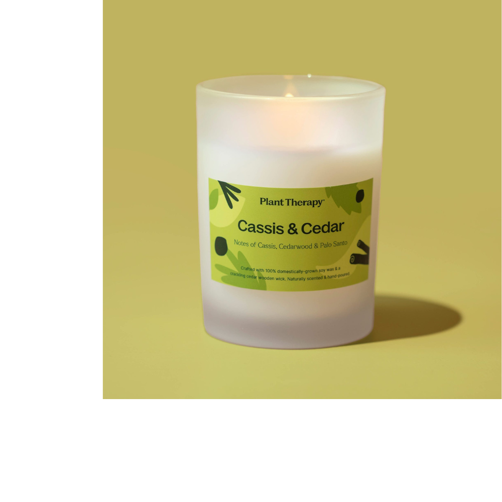 CASSIS & CEDAR NATURALLY SCENTED CANDLE