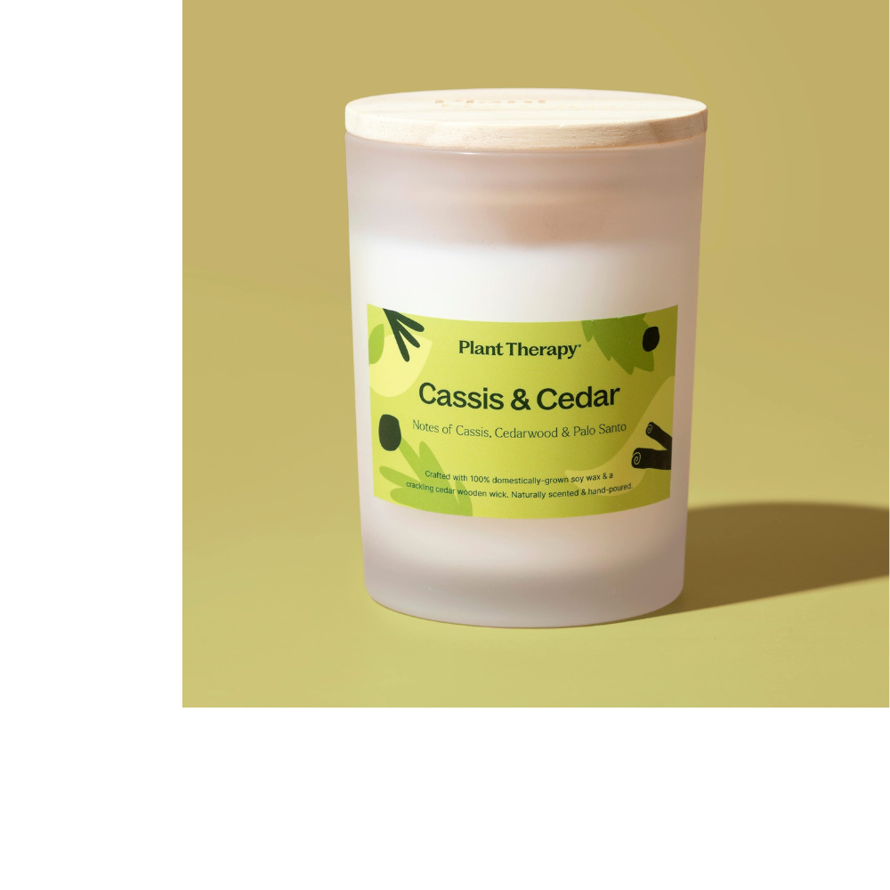 CASSIS & CEDAR NATURALLY SCENTED CANDLE