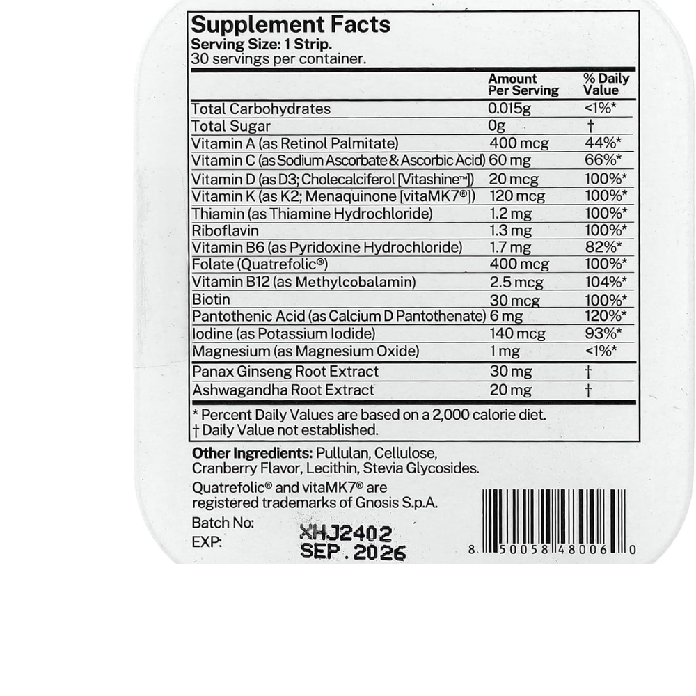 M-Vit Multi-Vitamins Supplements - CRANBERRY FLAVOR