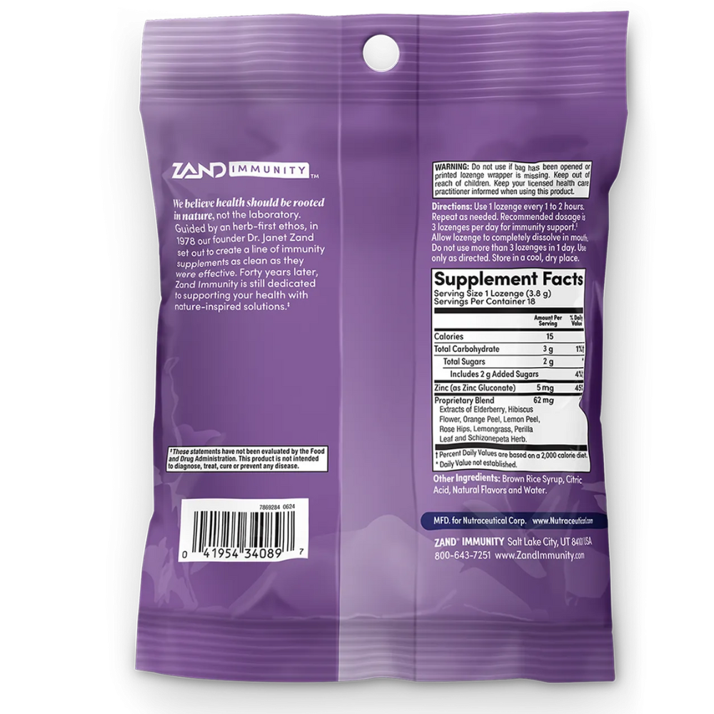 ELDERBERRY ZINC LOZENGES