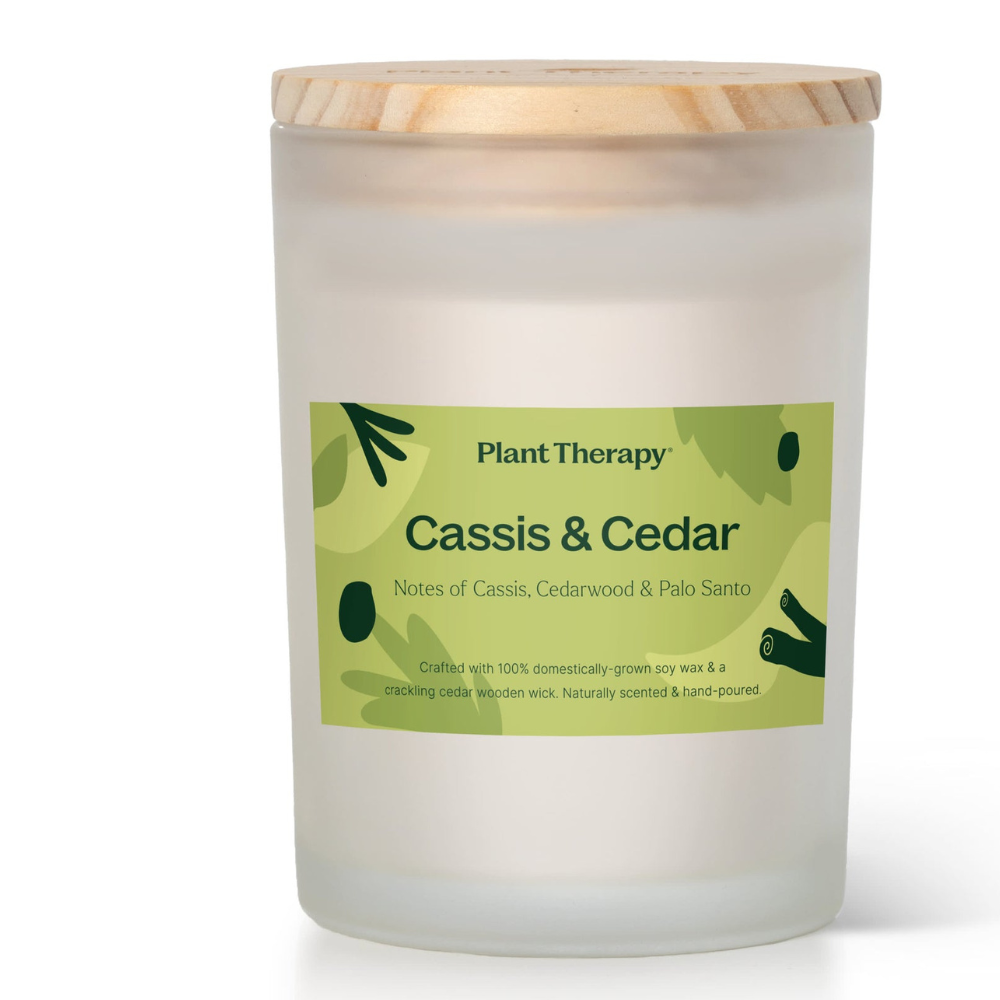 CASSIS & CEDAR NATURALLY SCENTED CANDLE