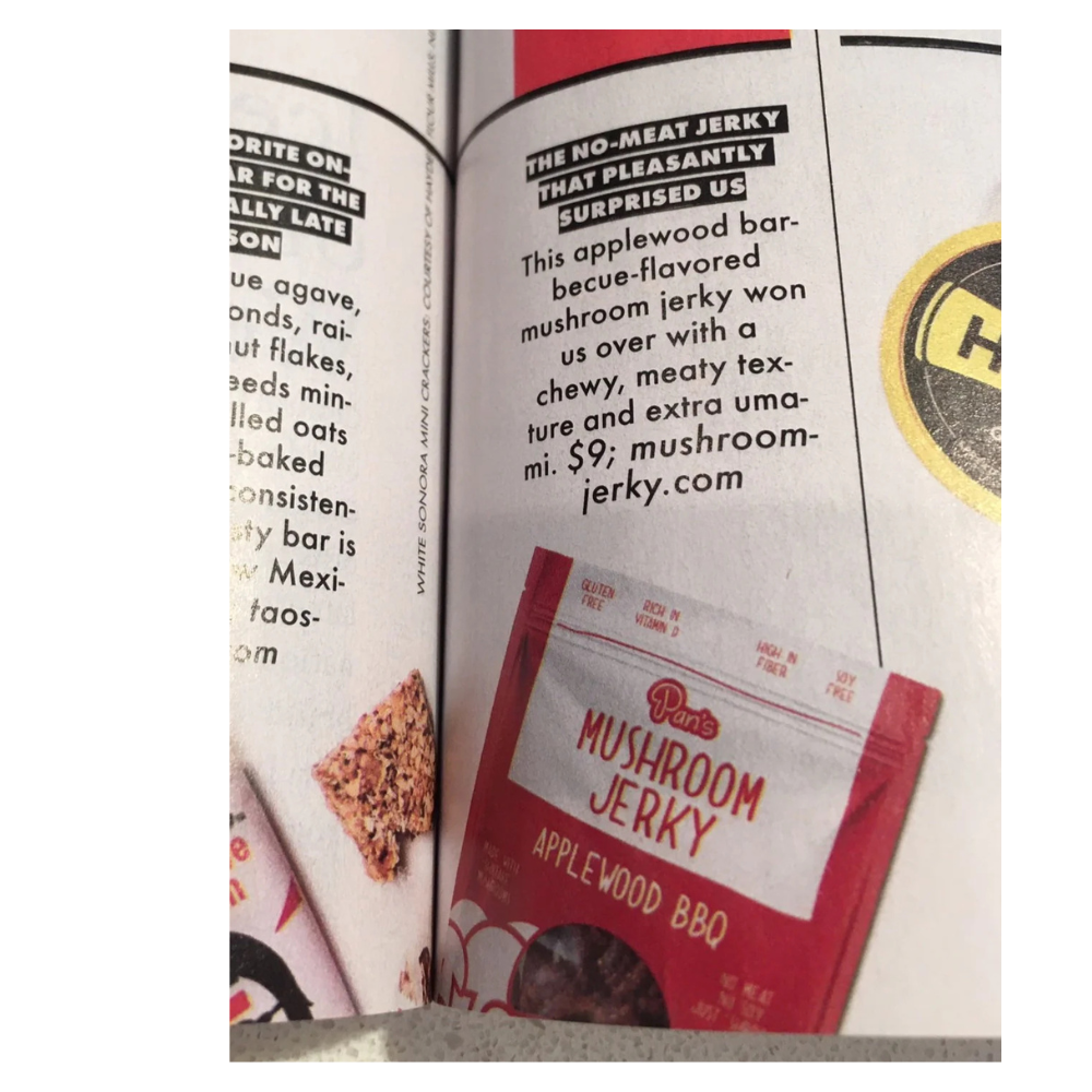 Applewood BBQ Mushroom Jerky