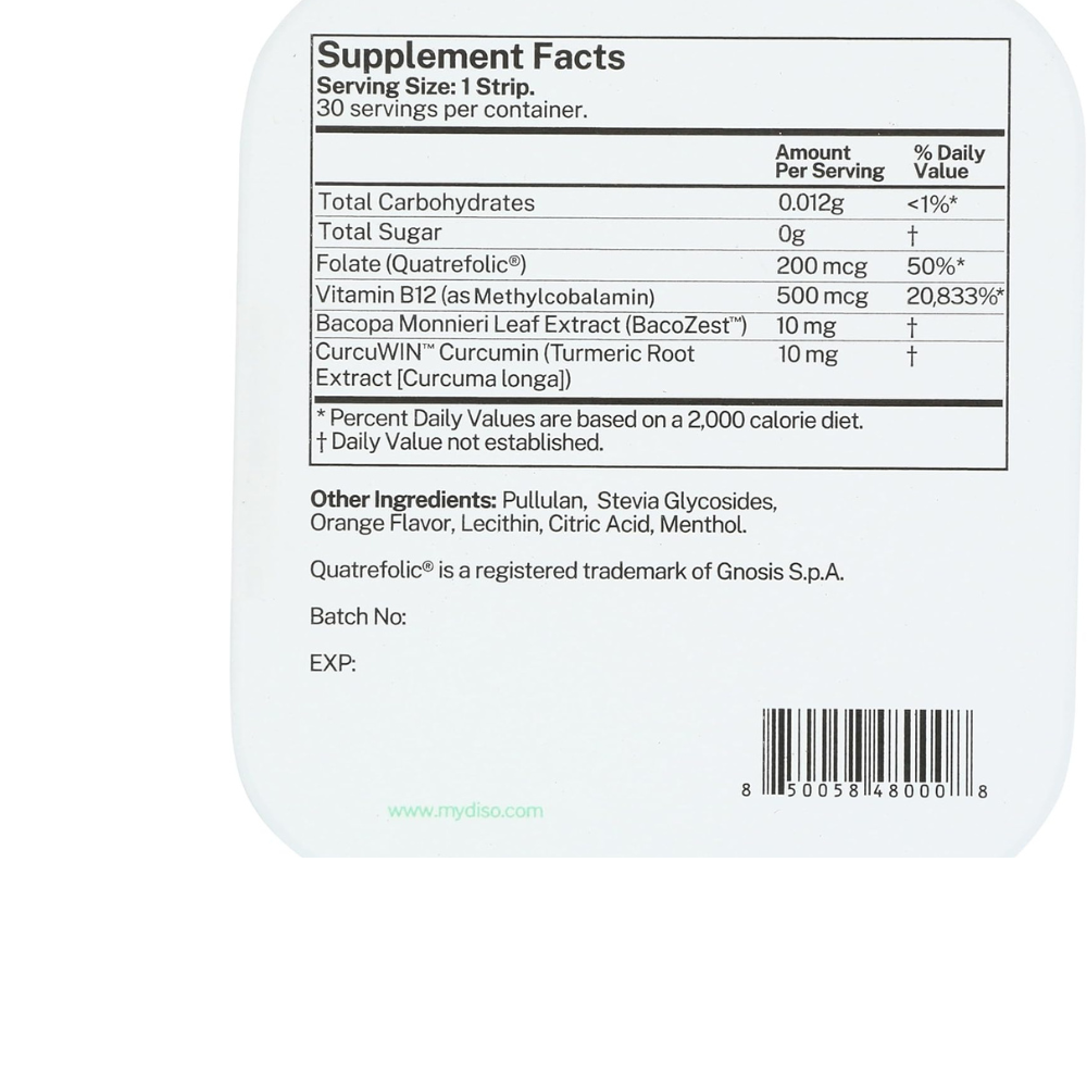 B12 SUPPLEMENT - ORANGE MINT FLAVOR