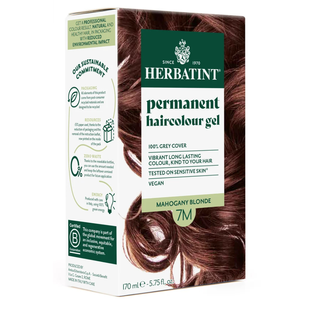 Permanent haircolour gel 7M Mahogany Blonde