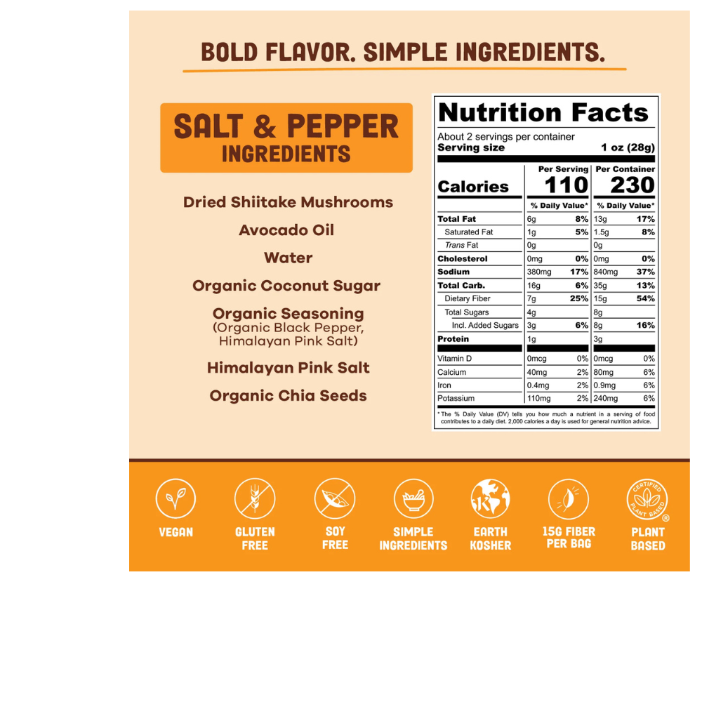 Salt & Pepper Mushroom Jerky