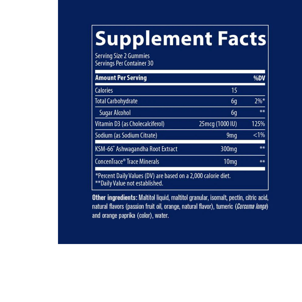ASHWAGANDHA GUMMIES PASSION FRUIT ORANGE