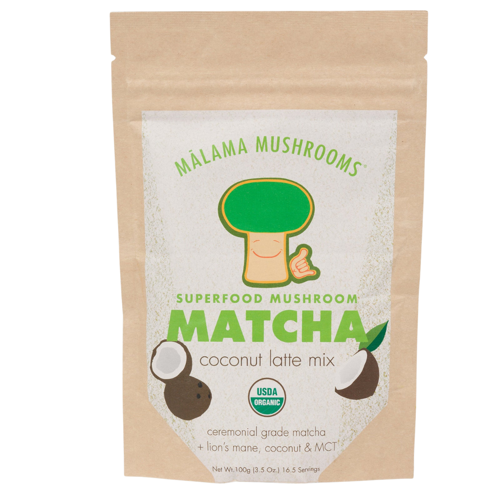 Mushroom Matcha Coconut Latte Mix with Lion's Mane