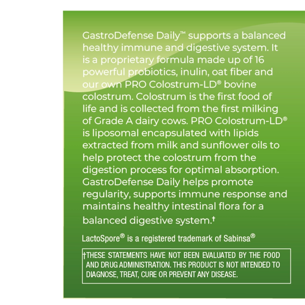 GastroDefense Daily Probiotic Capsules