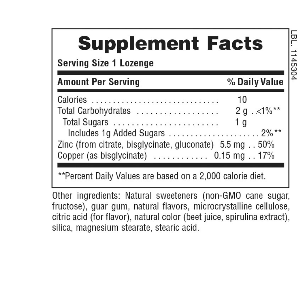 IMMUNE ZINC LOZENGE BERRY FLAVORED