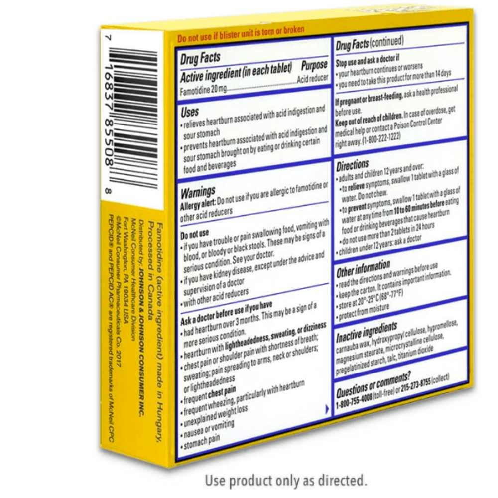 Maximum Strength PEPCID AC Tablets with Famotidine