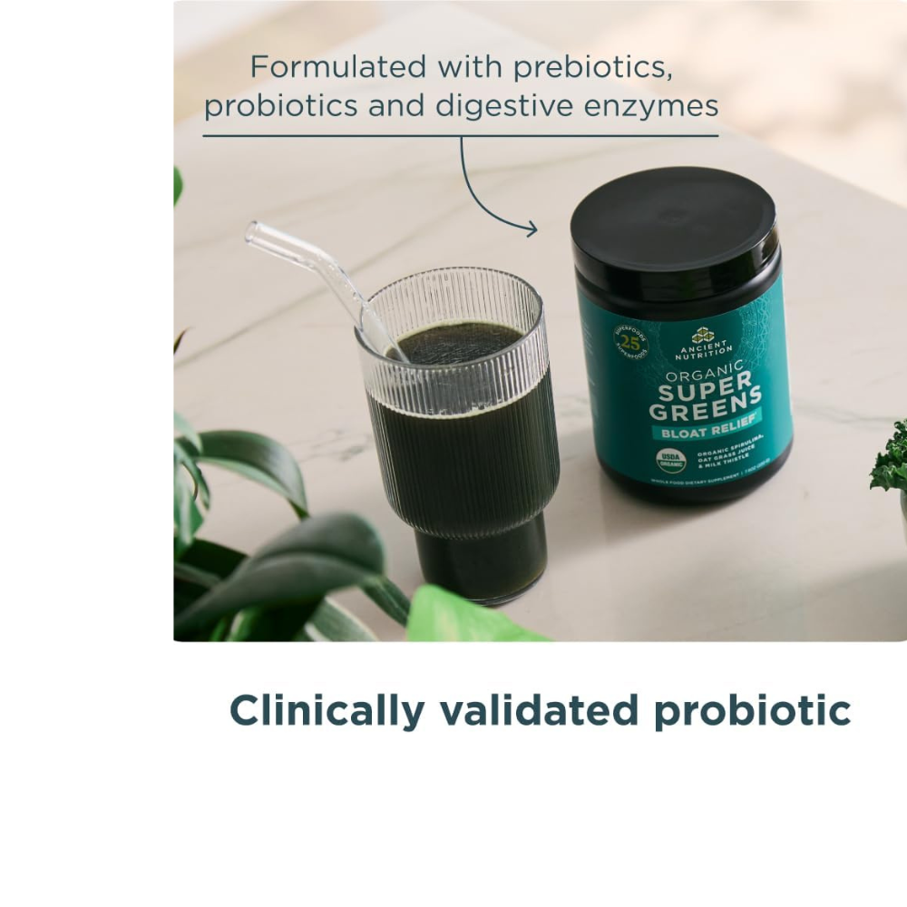 ORG SUPER GREENS BLOAT RELIEF - UNFLAVORED