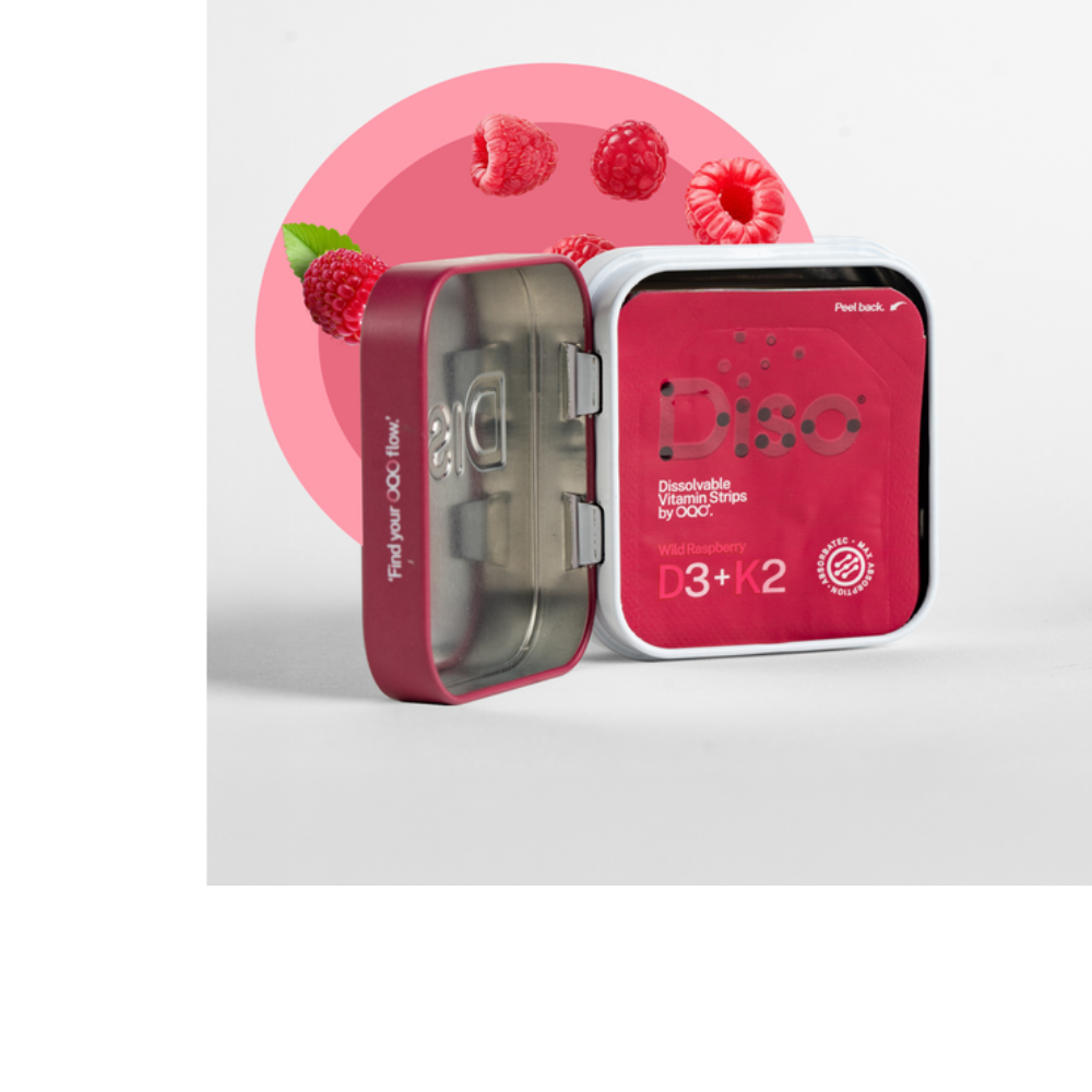 D3+K2 Supplement - WILD RASPBERRY FLAVOR