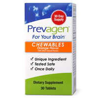 Thumbnail for Prevagen Regular Strength 10mg, 30 Chewables,  Orange Flavor
