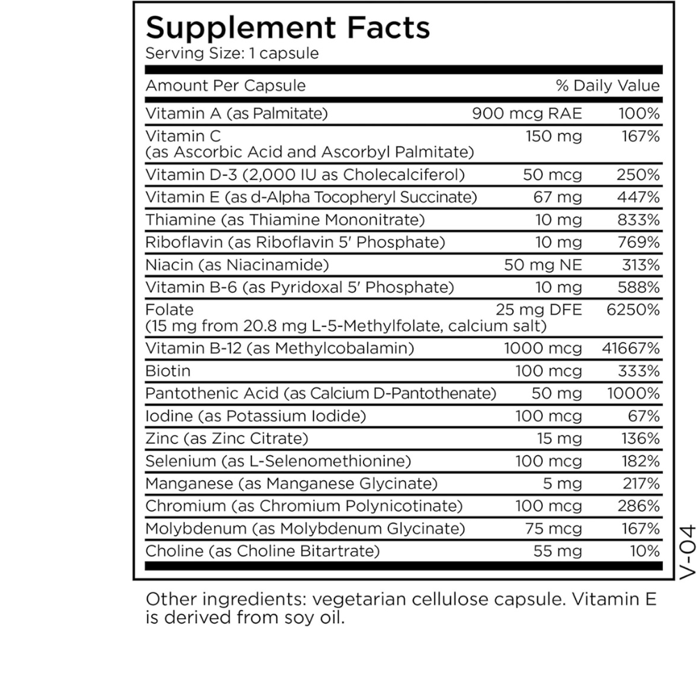 MethylPro Multivitamin + 15 mg L-Methylfolate
