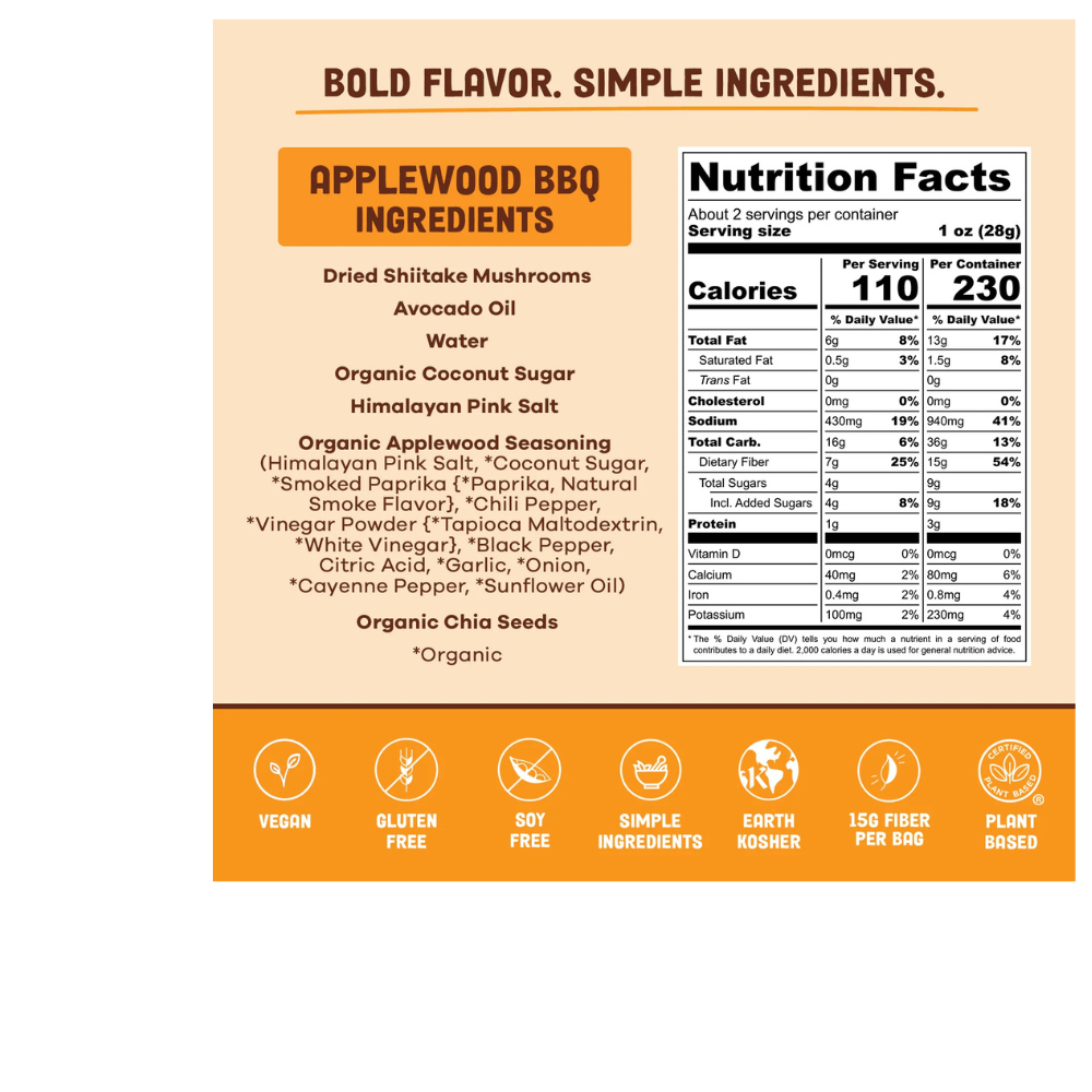 Applewood BBQ Mushroom Jerky