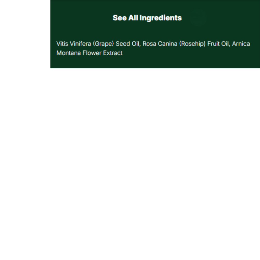 RESTORATIVE FACIAL OIL ROSEHIP & ARNICA