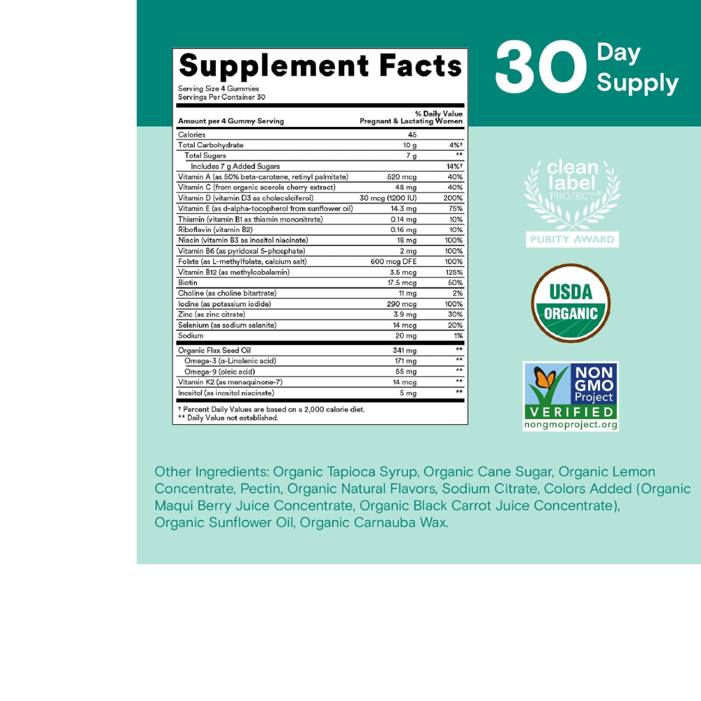 Organic Prenatal Multi & Omegas