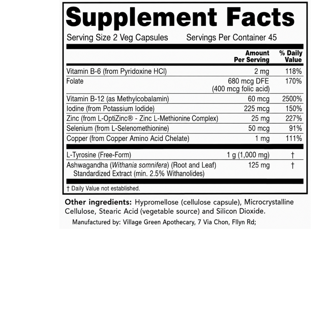 THYROID ENERGY VEG CAPSULES