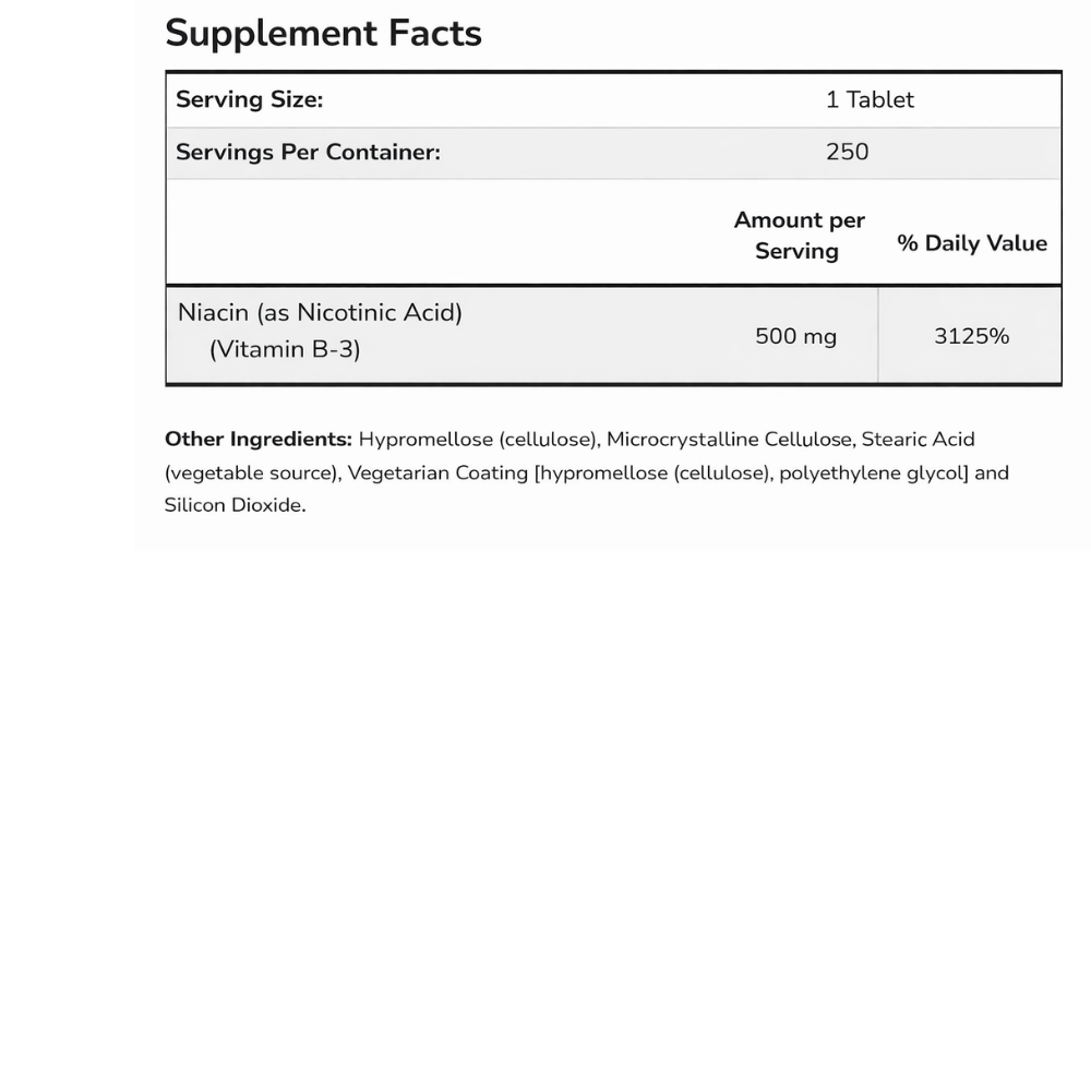 NIACIN 500 MG