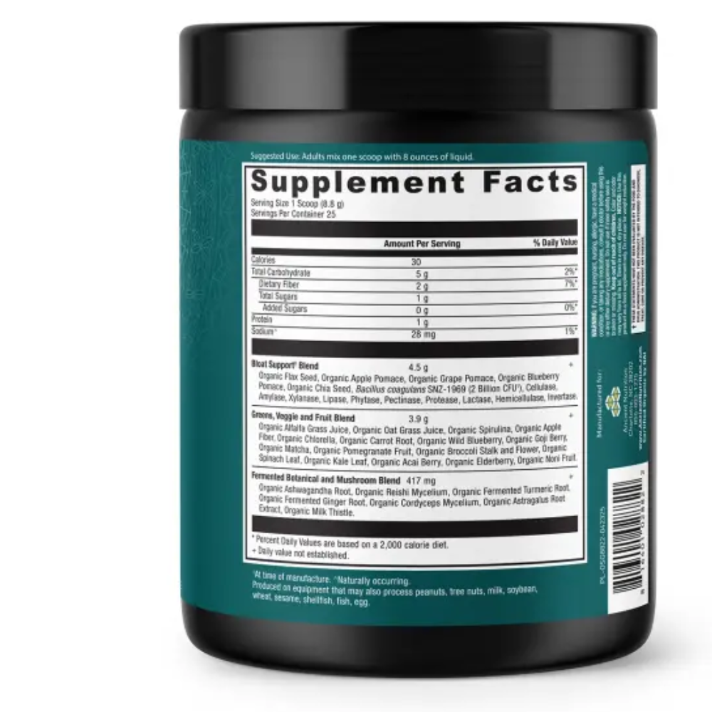 ORG SUPER GREENS BLOAT RELIEF - UNFLAVORED