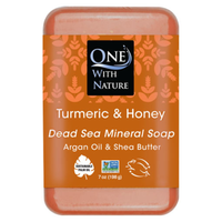 Thumbnail for Jabón de Cúrcuma y Miel con Minerales del Mar Muerto, Aceite de Argán y Manteca de Karité, Aceite Esencial